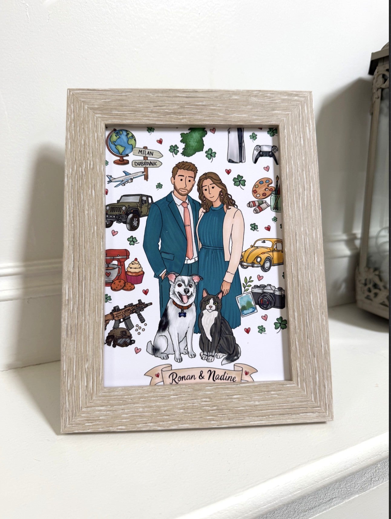 "Favourite Things" Couple Illustration